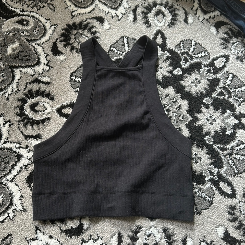 Free people cropped racer back tank